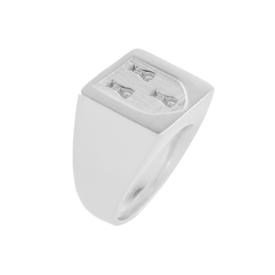 Chevalière Marine Argent